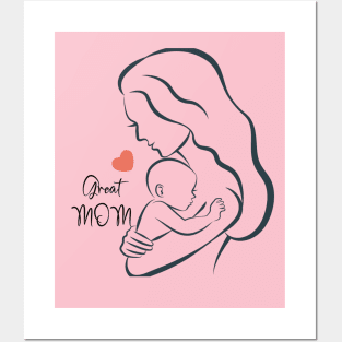 great mom Posters and Art